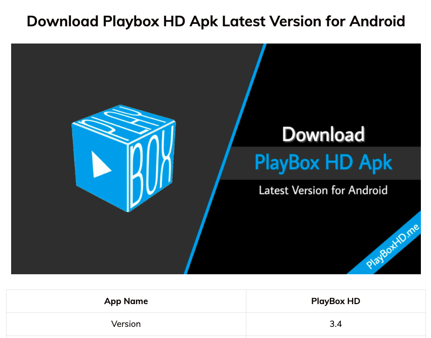 Playbox HD APK